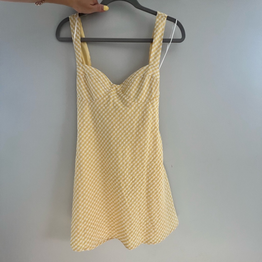 Princess Polly Mcbeath Mini Dress Yellow